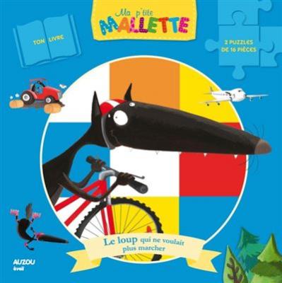 Puzzles 2x16 pi&egrave;ces + livre : le loup qui ne voulait plus marcher