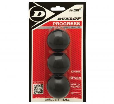 DUNLOP  3Bbl Progress Blister de 3 Balles Mixte Adulte