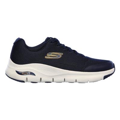 SKECHERS  Arch FIT, Sneaker Homme, Navy Textile/Synthetic/Trim, 45 EU