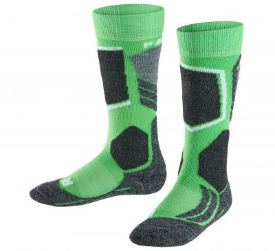 FALKE  - SK2 Kids - Chaussettes ski enfant Vivid Green - 23 - 26