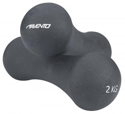AVENTO  Ensemble de poids de main Bone 2x2 kg Gris