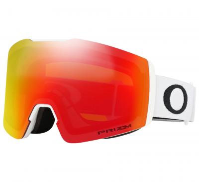 OAKLEY  - Masque de ski - Fall Line M Matte White Prizm Torch  - Blanc
