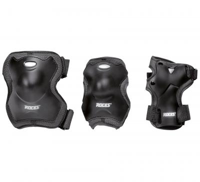 ROCES  Tri Pack Super Basic Protection Poignets/Coudes/Genoux mixte adulte Noir S