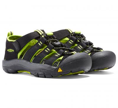 KEEN  - Newport H2 - Sandales randonn&eacute;e enfant Black / Lime Green - 34