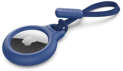 Belkin Support s&eacute;curis&eacute; pour Airtag avec cordon Bleu