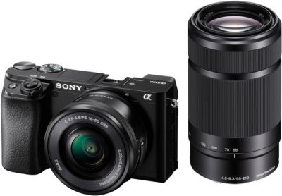 SONY Appareil photo Hybride  A6100 + 16-50mm + 55-210mm