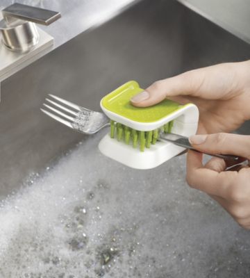 JOSEPH JOSEPH  - BladeBrush - Brosse Couteaux et Couverts - Vert