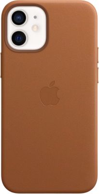 APPLE   iPhone 12 mini Coque en cuir avec MagSafe - Brun Selle