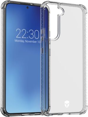 FORCE CASE Coque Renforc&eacute;e Samsung G S22+ 5G AIR Garantie &agrave; vie Transparente 