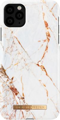 IDEAL OF SWEDEN  &Eacute;tui pour iPhone 11 Pro Max - Or Carrara - Plastique - Apple iPhone 11 Pro Max - Marbre - Couverture arri&egrave;re