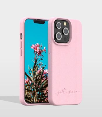 BIGBEN CONNECTED Just Green - Coque 100% Biod&eacute;gradable pour Iphone 13 Pro - Rose