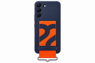 SAMSUNG  ï»¿Coque en silicone &agrave; sangle Galaxy S22 - Navy