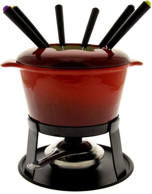 TABLE&COOK Service &agrave; fondue bourguignonne rouge