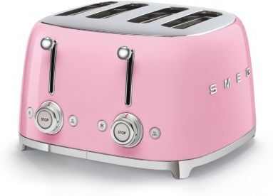 SMEG  770926339 Grille-pain, M&eacute;tal, Rose