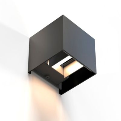 HAMA Luminaire WLAN, carr&eacute;, 10 cm, IP44 pour int&eacute;rieur et ext&eacute;r., noir