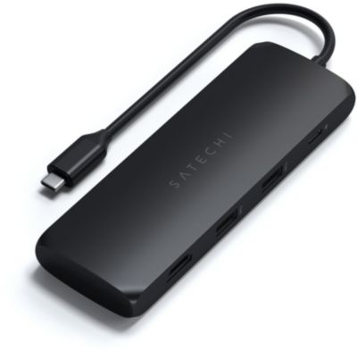 SATECHI HUB USB-C 4 en 1 AVEC EMPLACEMENT POUR SSD NOIR