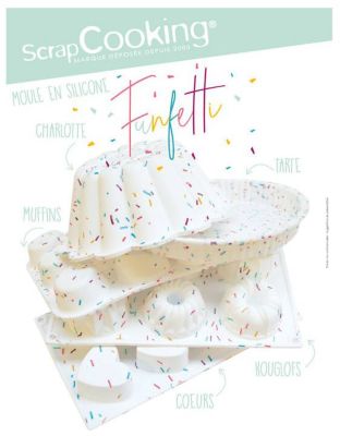 SCRAPCOOKING Moule silicone 12 muffins - Funfetti - 
