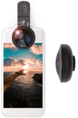CLIPEYZ Objectif cam&eacute;ra pour smartphone  Super Large Noir 