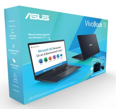 ASUS  Ordinateur portable E510MA-EJ355TS + Souris+Office365Perso