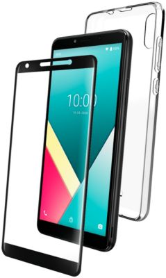 WIKO  Pack Coque Flexible + Verre Tremp&eacute; Y61