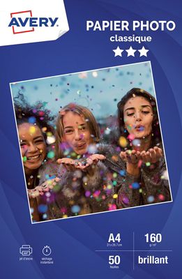 AVERY Papier Photo A4 160 g/m&sup2; -  - C9431-50