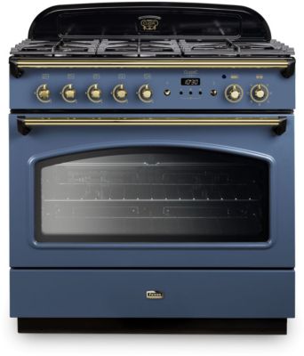 FALCON Piano de cuisson  ROCHE BLEUE LAITON 90 CM GAZ CLAS90FXDFSB/B-EU