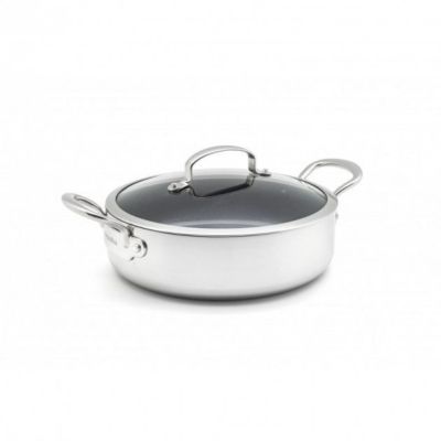 GREENPAN Sauteuse Premi&egrave;re 26 cm en Inox avec Couvercle - - Argent - Inox