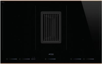SMEG Plaque induction aspirante HOBD682R1 Dolce Stil Novo 80 cm Multizone