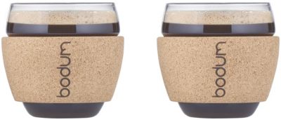 BODUM  11185-109S Verre, 30 Cl, Transparent, Li&egrave;ge, 8 cm, Lot de 2