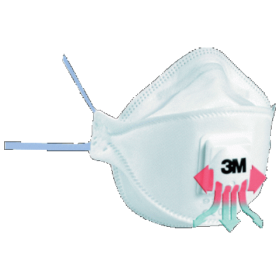 3M Masques anti poussi&egrave;res fines, Niveau de protection : P2 (Par 10)