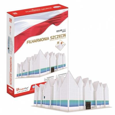 CUBIC FUN Cubicfun - puzzle 3d, szczecin philharmonic [wzcubd0uc020247]
