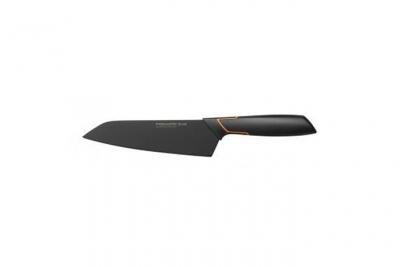 FISKARS  Couteau Santoku, Design moderne, Longueur totale: 29 cm, Acier/Plastique, Edge, 1003097