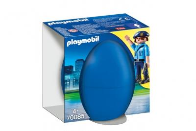 PLAYMOBIL 70085 - Les &OElig;ufs de P&acirc;ques - Policier avec chien