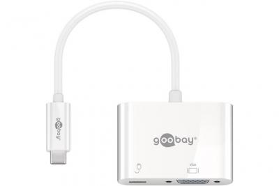 GOOBAY Adaptateur USB type C > VGA + USB type C