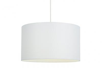 TOSEL ALFENA - Suspension cylindrique tissu blanc