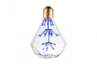 ECOLICHT Magneticland Ampoule LED d&eacute;co diamant E27 - Bleu