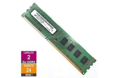 MICRON Barrette M&eacute;moire 2Go RAM DDR3  MT8JTF25664AZ-1G6K1 DIMM PC3-12800U 1Rx8 