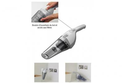 BLACK & DECKER BLACK+DECKER DustBuster NVB215W - Aspirateur - Aspirateur &agrave; main - sans sac - gris