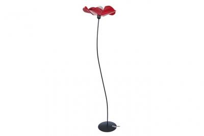 TOSEL BLUME - Lampadaire arbre m&eacute;tal noir et rouge