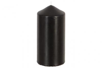 ATMOSPHERA Comptoir de la Bougie - Bougie Cylindrique Basic 14cm Noir