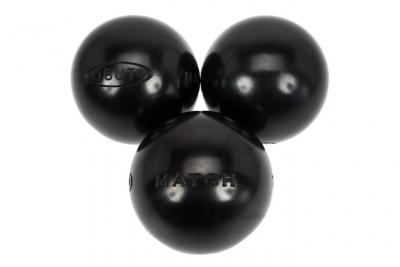 OBUT Boules de p&eacute;tanque Match noire 0 76 mm -  