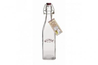 KILNER Bouteille d'eau &agrave; fermeture m&eacute;canique  - 550 ml - Verre55 cl