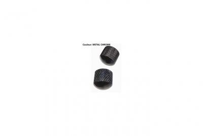 YELLOW PARTS  Ez1223c Boutons D&ocirc;me Chrom&eacute;s Pour Guitare Et Basse (2 Pi&egrave;ces)
