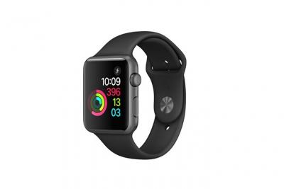  Bracelet De Remplacement Pour Apple Watch Series 1 / 2 / 3 / 4 38mm Hobby Concept Montre En Silicone Noir