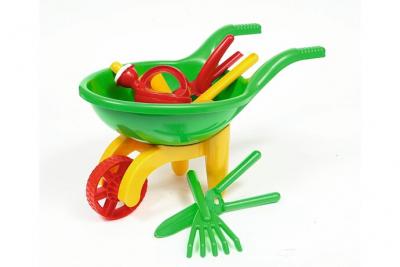 ANDRONI Brouette de jardin pour enfant - avec les outils du jardinier !