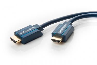 CLICKTRONIC  c&acirc;ble High Speed HDMI with Ethernet (3 m)