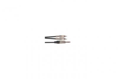 YELLOW CABLE C&acirc;ble jack 6,35 m&acirc;le st&eacute;r&eacute;o - 2 RCA m&acirc;le - Yellow c&acirc;ble K02ST 3 m&egrave;tres