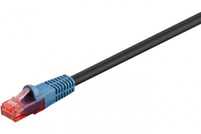 WENTRONIC C&acirc;ble patch ext&eacute;rieur goobay cat 6, u/utp, noir 20 m