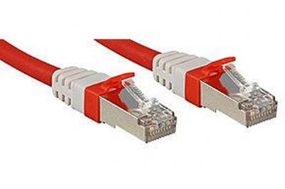 Lindy C&acirc;ble r&eacute;seau patch cat.6 (A) S/FTP PIMF Premium, cuivre, 10 Gbit, 500Mhz, LSOH, rouge, 5m