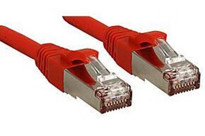 LINDY  Premium cordon de raccordement - 30 cm - rouge